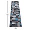 Flash Furniture Blue 2' x 7' Modern Color Blocked Area Rug ACD-RGTRZ861-27-BL-GG - alternate 2